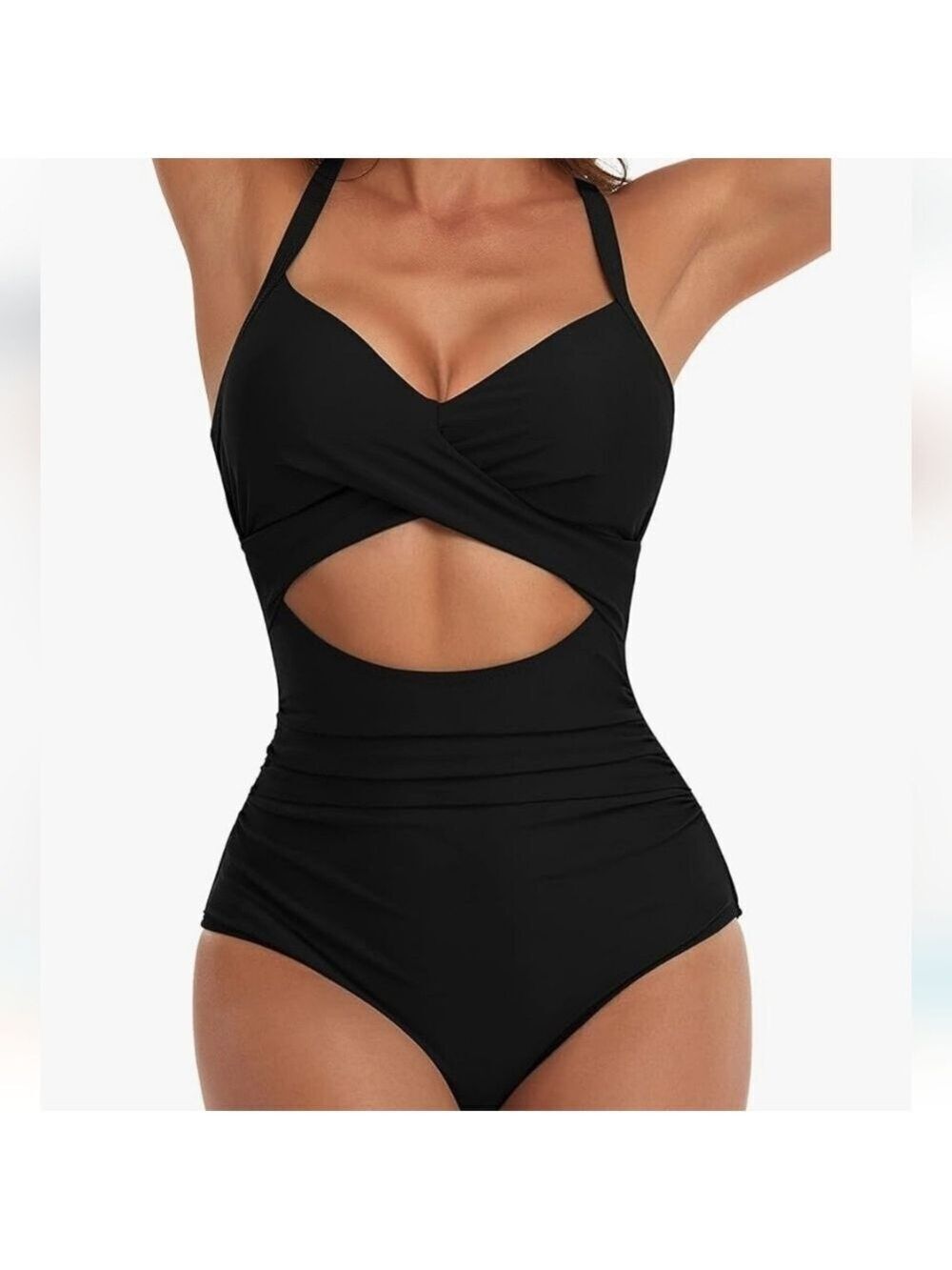 Eomenie Women's One Piece Tummy Control Cutout High Waisted NWT. Size XL